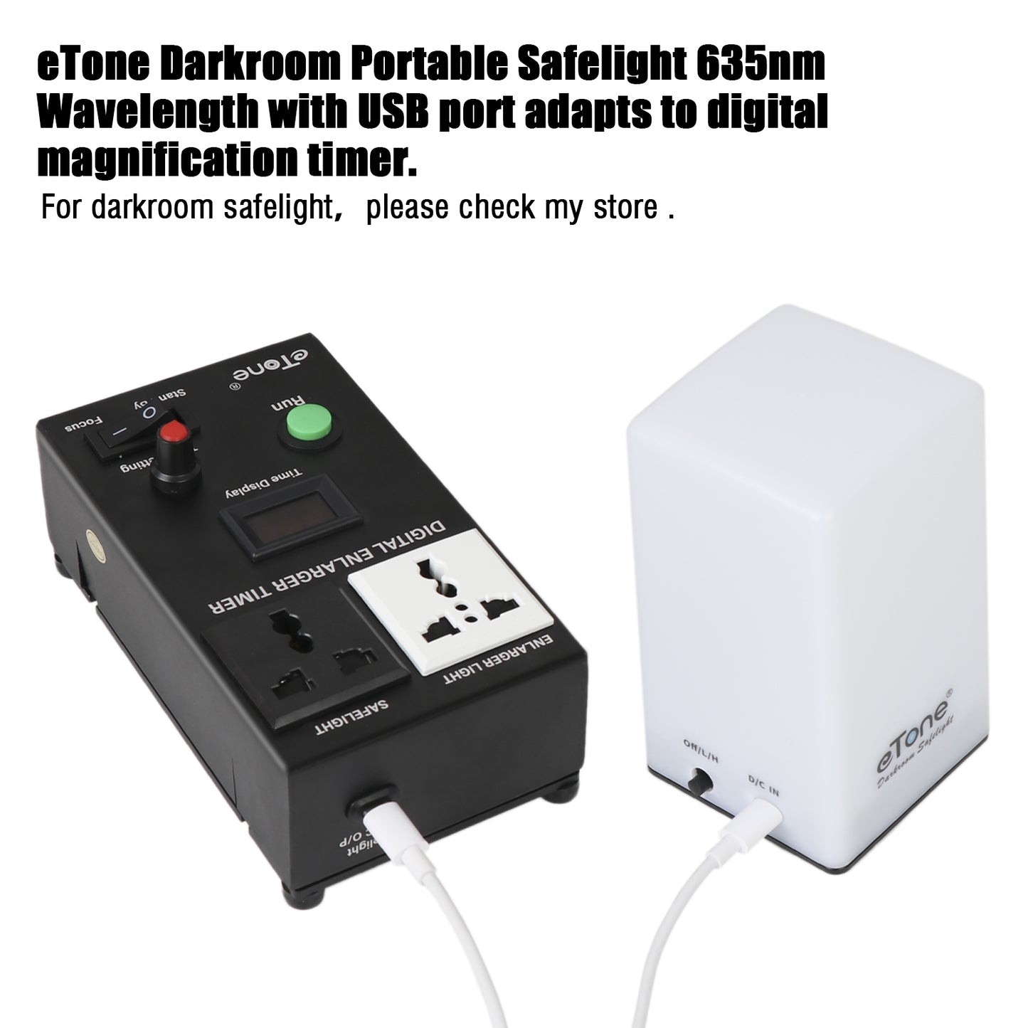 eTone Precision Digital Enlarger Timer for Darkroom Photo Printing Enlargement Exposure Box Equipment