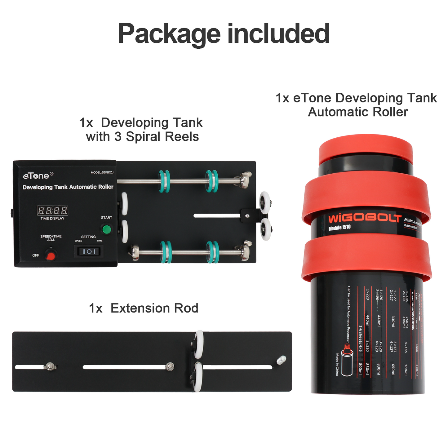 Automatic Darkroom Film Processor Machine For Jobo AP+ 3 Spirals Developing Tank