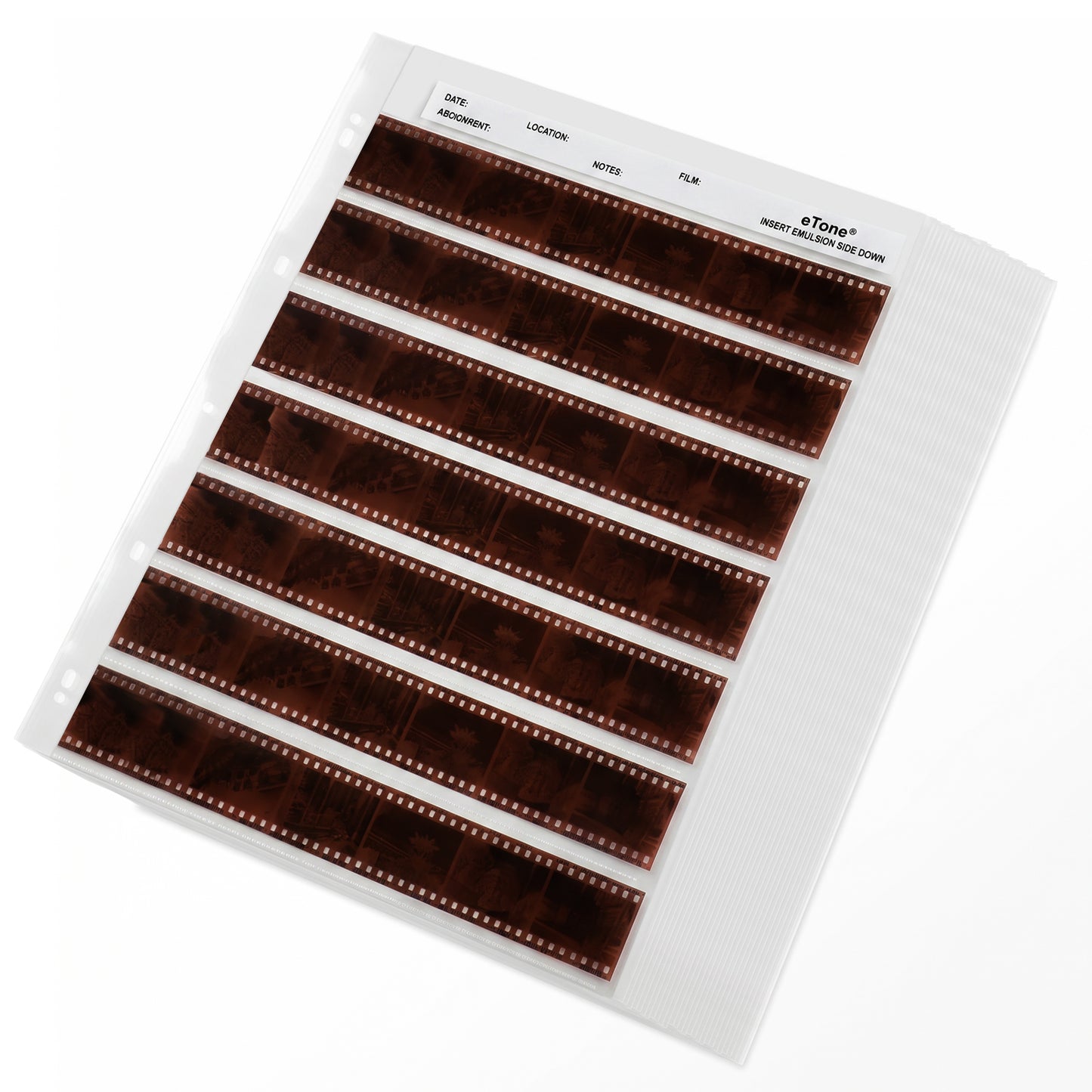 25x Acid-Free Archival Storage Sheets Pages 35mm 135 B&W Color Negative Film Slide Sleeves