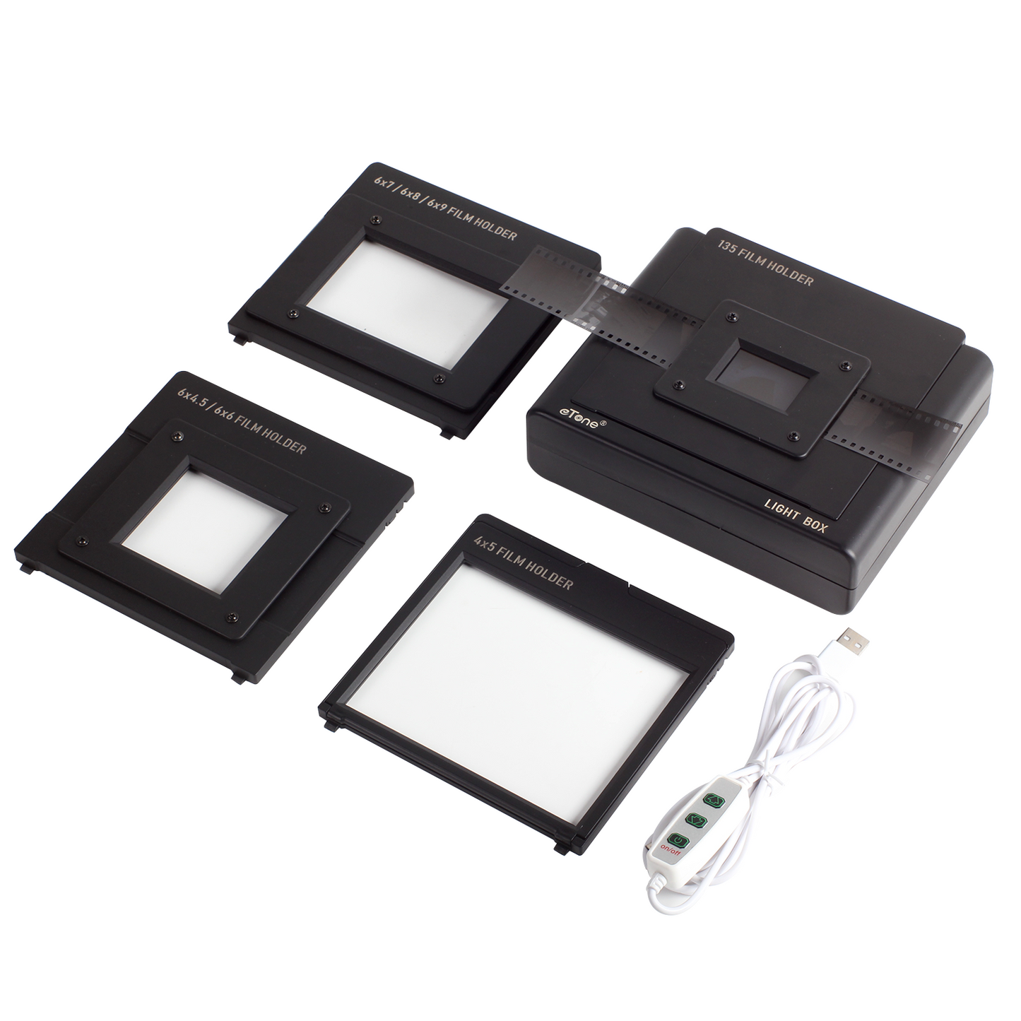 120 135 4x5 Slide Film Viewer Light Box for Digitizing Viewing Scanning Negatives and Slides, USB Powered Light Box Scanner