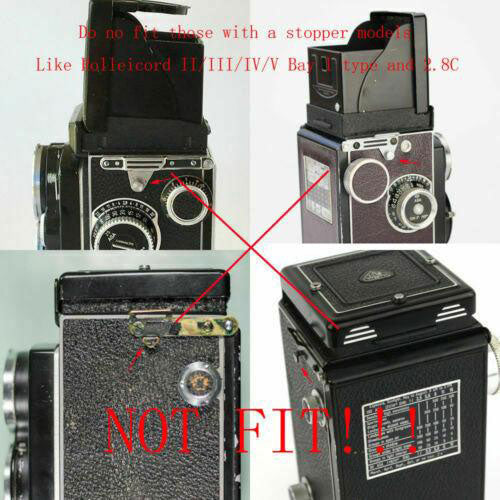 2x Neck Strap Alligator Clips For Rolleiflex 2.8F 3.5E 2.8E 3.5F 3.5T 3.5C TLR