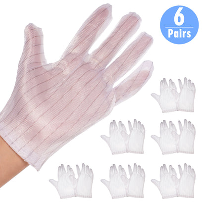 6 Pairs Darkroom Anti-Static Dust-Proof Gloves For Darkroom Photo Film Developing Processing （12pcs）