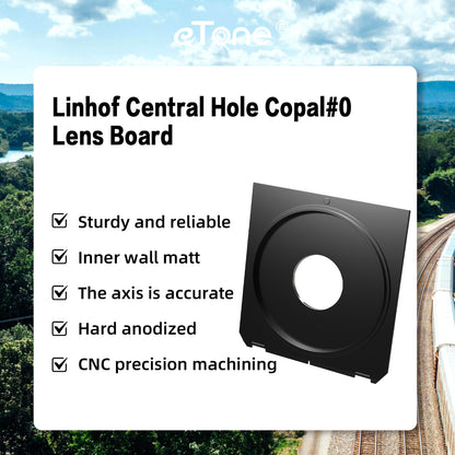 Compur Prontor Copal #0 Center Hole Lens Board For Linhof Wista Ebony Tachihara Chamonix Shen Hao