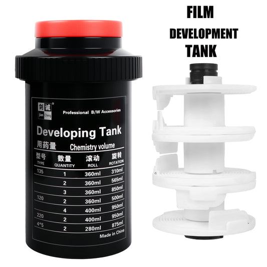 Film Develop Tank 3 Spiral Reels with Buckle Separator 120 127 135 B&W Color Negative Darkroom Processing Processor