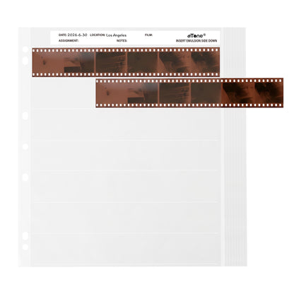 25x Acid-Free Archival Storage Sheets Pages 35mm 135 B&W Color Negative Film Slide Sleeves