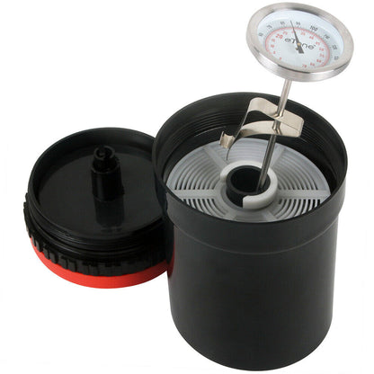 Dunkelkammer-Thermometer, Taschenzifferblatt, Edelstahl-Wandclip, wasserdicht, für die Filmverarbeitung, chemische Temperatur