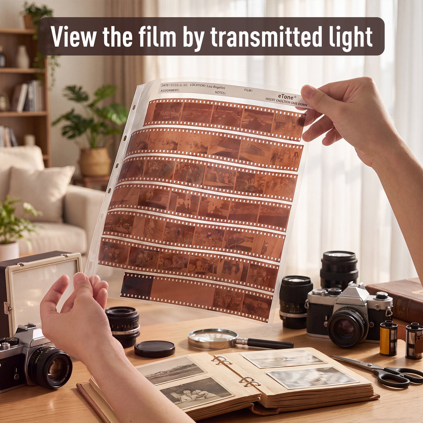 25x Acid-Free Archival Storage Sheets Pages 35mm 135 B&W Color Negative Film Slide Sleeves