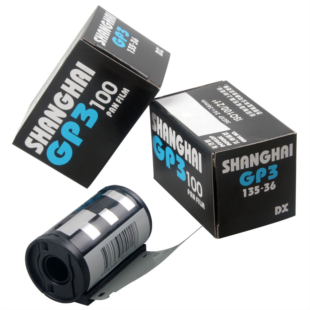 10 Rolls Shanghai Black & White GP3 135 35mm 36EXP ISO 100 B&W B/W Film Auto DX