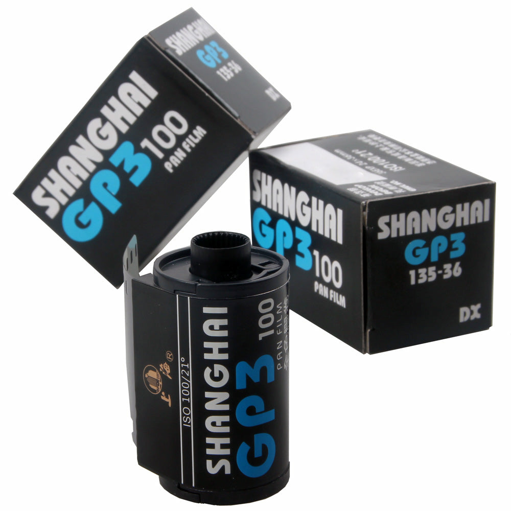2 Rolls Rouleaux Shanghai GP3 135 35mm 36EXP Noir & Blanc B&W B/W ISO 100 Film Négatif Frais