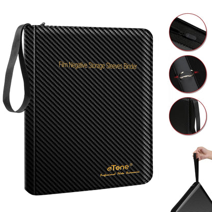 Film 3 Ring Binder Archival Storage Photo Album For Print File 120 135 35mm 4x5 Negative Sleeve Large Size