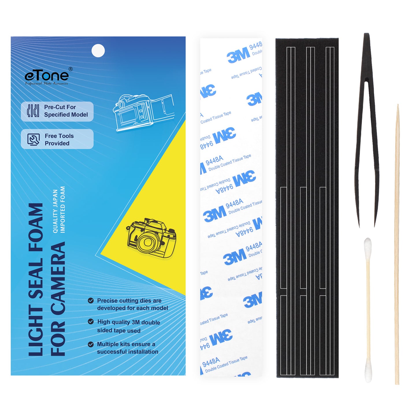 Custom Light Seal Foam Kit fits the Canon F1 F1n Film Cameras HighDen