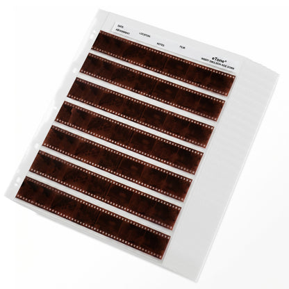25x Acid-Free Archival Storage Sheets Pages 35mm 135 B&W Color Negative Film Slide Sleeves