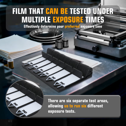 Darkroom Color B/W Roll Film Photo Paper Enlarging Test Strip 6-Level Exposure Comparison Tool
