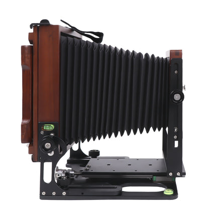 New Munewca 4X5'' Large Format Teak Wood Field Folding Film Camera With Ground Glass
