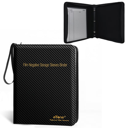 Film 3 Ring Binder Archival Storage Photo Album For Print File 120 135 35mm 4x5 Negative Sleeve Large Size