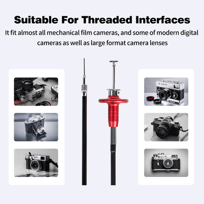 27.5" 70cm Shutter Release Cable For Fujinon Nikkor Rodenstock Schneider Lens
