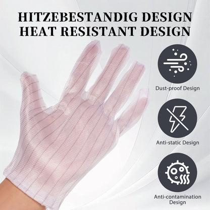 6 Pairs Darkroom Anti-Static Dust-Proof Gloves For Darkroom Photo Film Developing Processing （12pcs）