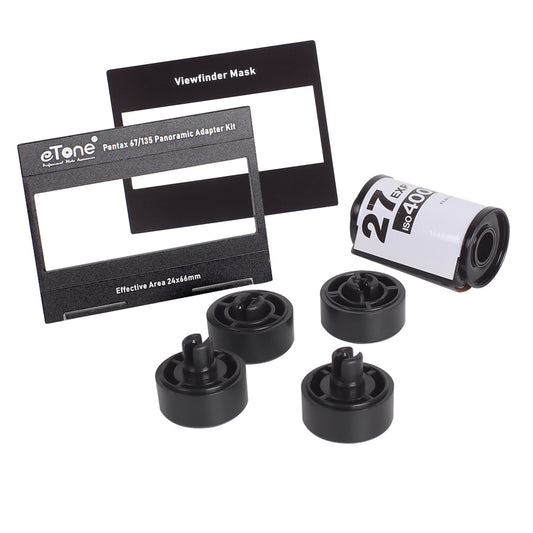 eTone New Conversion Adapter Kit For Pentax 67 6x7 67II Camera 120 to 135 Panorama photo