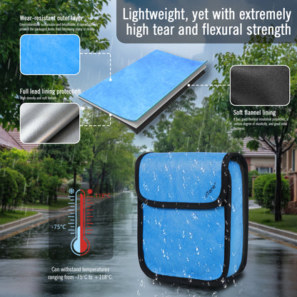 eTone Anti-X-ray Film Guard Lead Foil Protection Bag for 135 35mm 120 4x5 B/W Color Film(Blue or Green)