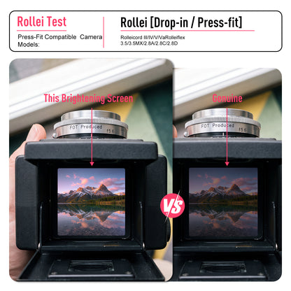 56x63mm Bright Focusing Screen for Rolleiflex 2.8A 2.8B 2.8C 2.8D 2.8E 3.5C 3.5E