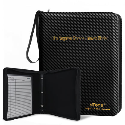 Film 3 Ring Binder Archival Storage Photo Album For Print File 120 135 35mm 4x5 Negative Sleeve Large Size