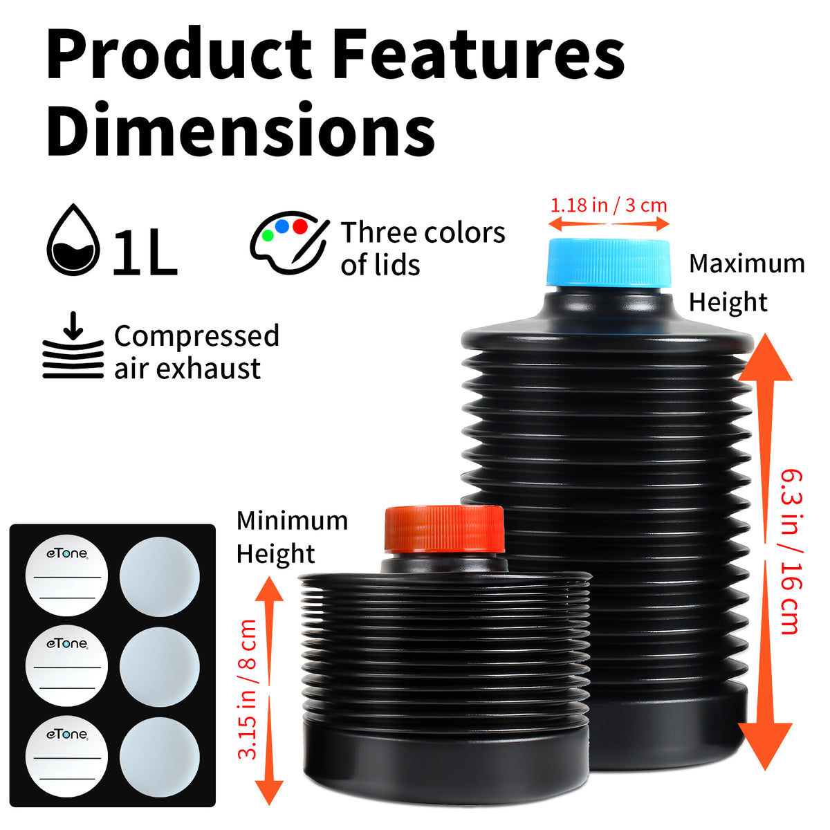 AP / Kaiser collapsible bottle - 1000ml | Decisive Moment AP / Kaiser collapsible bottle - 1000ml | Decisive Moment