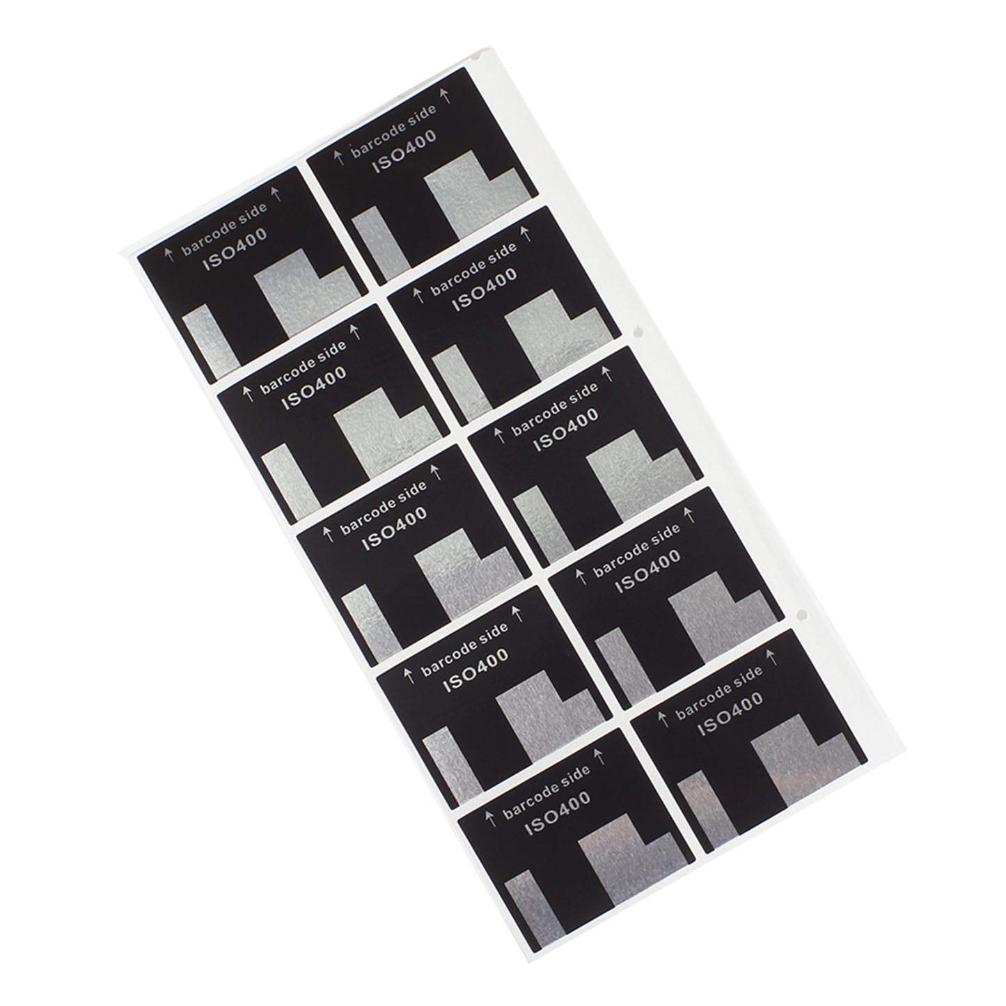 10 Seiten 135 35-mm-Handrollen-Massenschwenkfilm DX-Code DX-kodiert ISO100 50 250 400 500 Etikettenaufkleber Auto-ISO DIN ASA erkannt