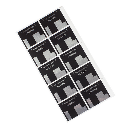 10 Seiten 135 35-mm-Handrollen-Massenschwenkfilm DX-Code DX-kodiert ISO100 50 250 400 500 Etikettenaufkleber Auto-ISO DIN ASA erkannt