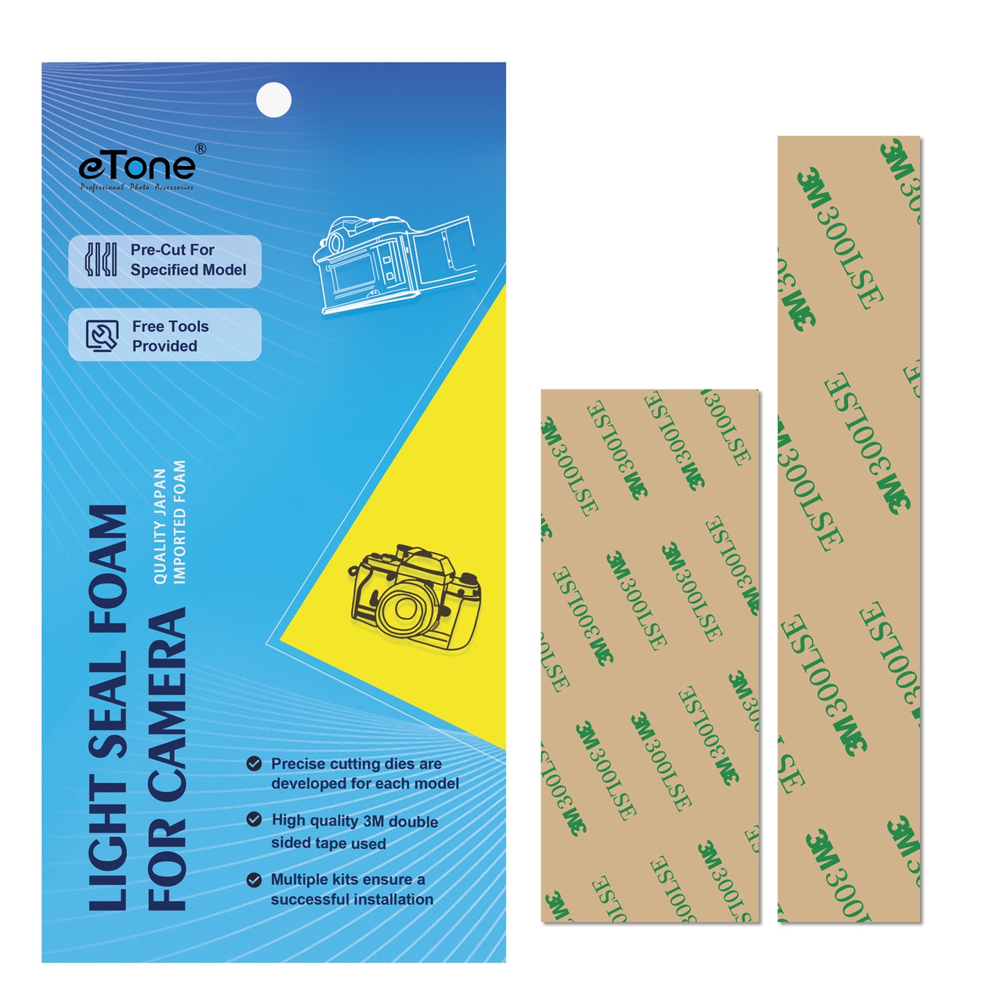 eTone Film Reminder Window Foam Custom Pre-Cut Light Seal Foam Sponge Kits For Konica Hexar RF