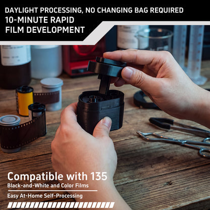 Mini 35mm Film Developing LumiTank 135 Negative Processing Tank Kit With Thermometer