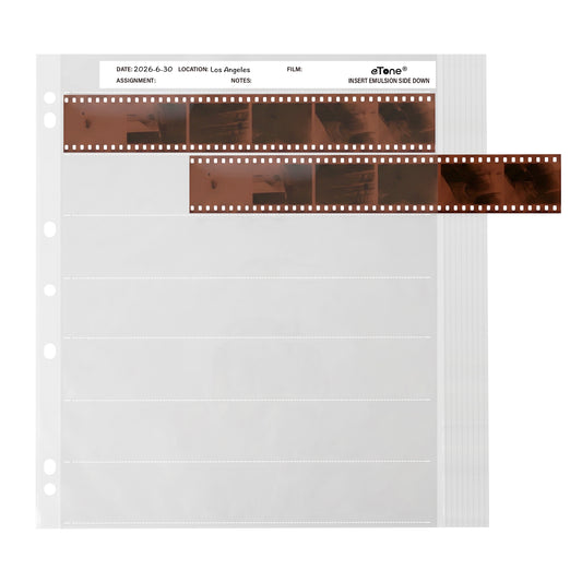 25x Acid-Free Archival Storage Sheets Pages 35mm 135 B&W Color Negative Film Slide Sleeves