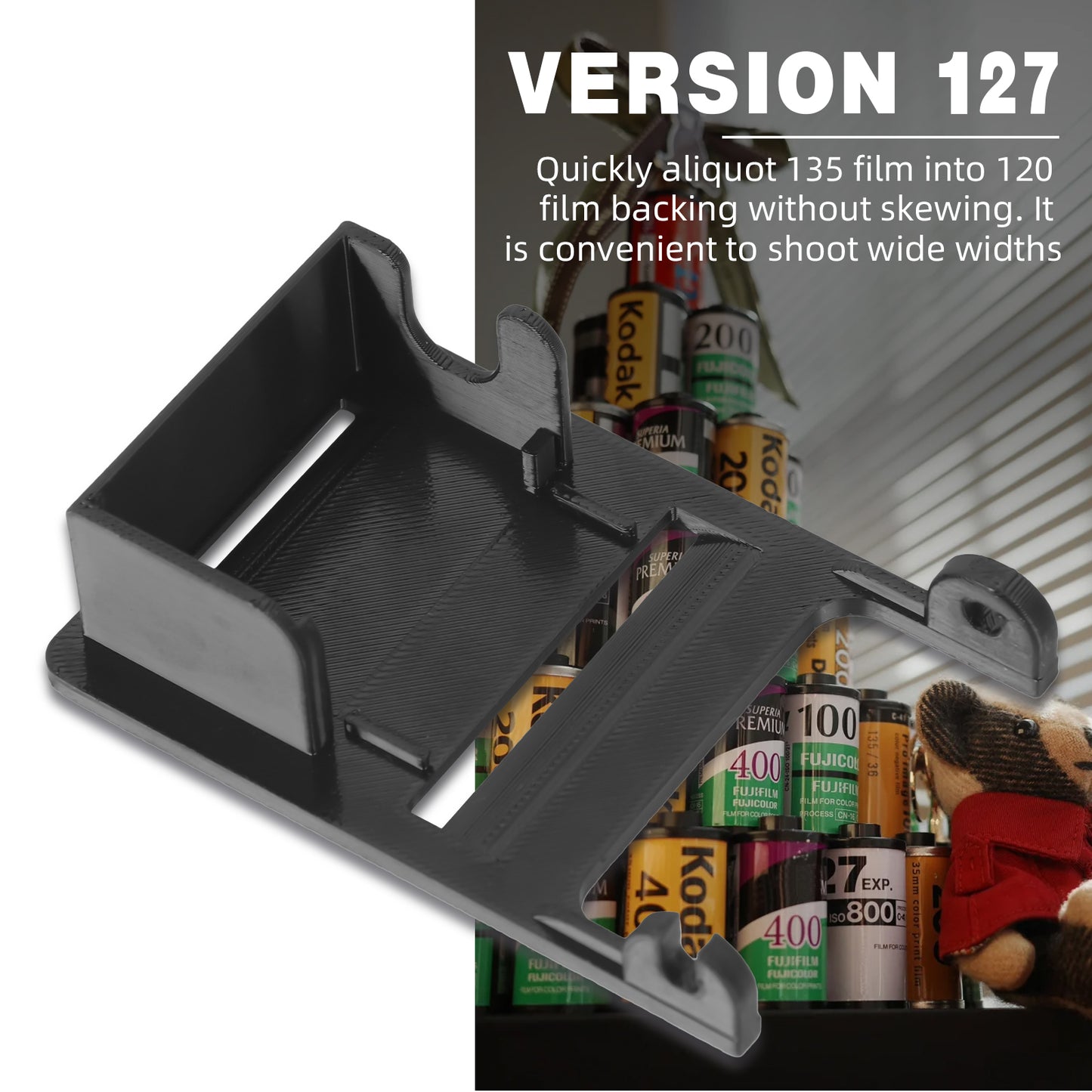 eTone 35mm 135 Film To 127 Backing Paper Film Spool Reload Dispenser Converter Tool