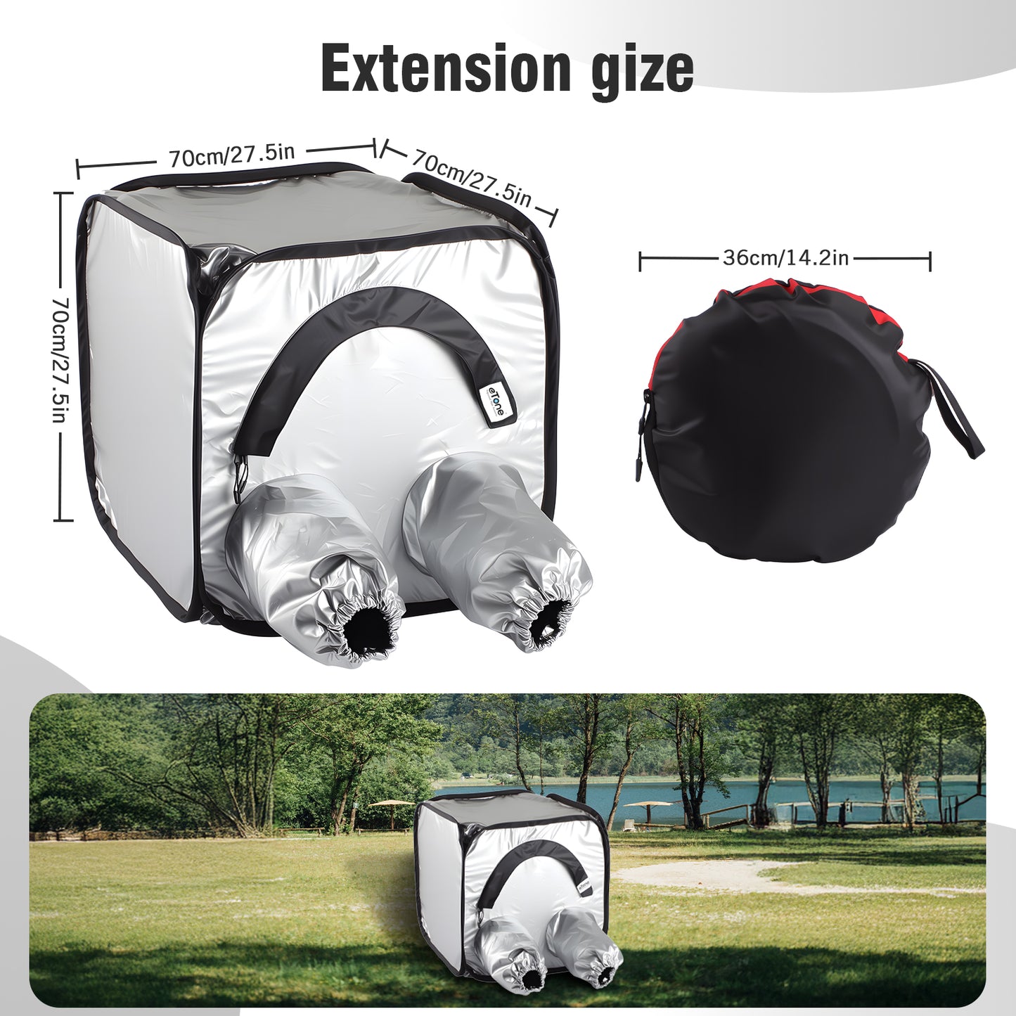 Pellicola per camera oscura di grande formato che cambia il caricamento della pellicola della tenda per lo sviluppo negativo della fotocamera 8x10 portatile