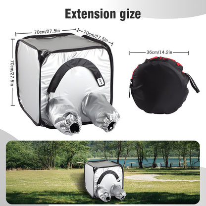 Pellicola per camera oscura di grande formato che cambia il caricamento della pellicola della tenda per lo sviluppo negativo della fotocamera 8x10 portatile