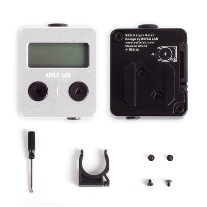1pc Black/Silver Light Meter Photometer Single Reverse For Rangefinder Cameras