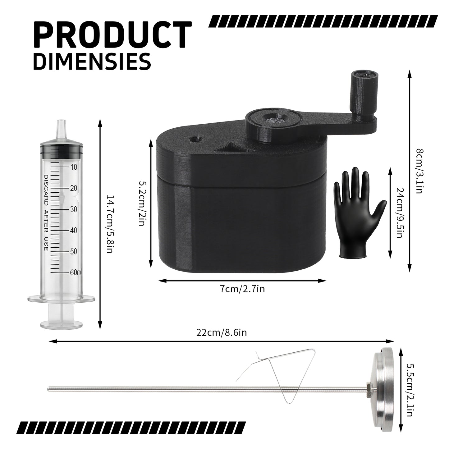 Mini 35mm Film Developing LumiTank 135 Negative Processing Tank Kit With Thermometer