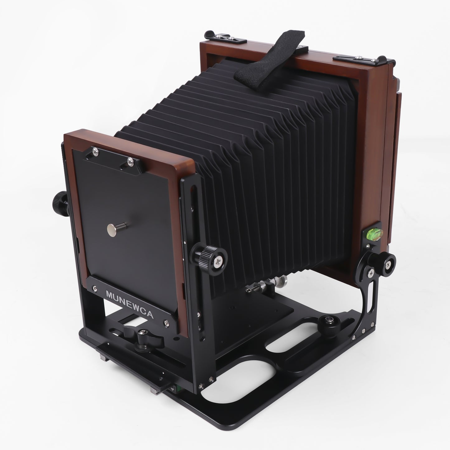 New Munewca 4X5'' Large Format Teak Wood Field Folding Film Camera With Ground Glass