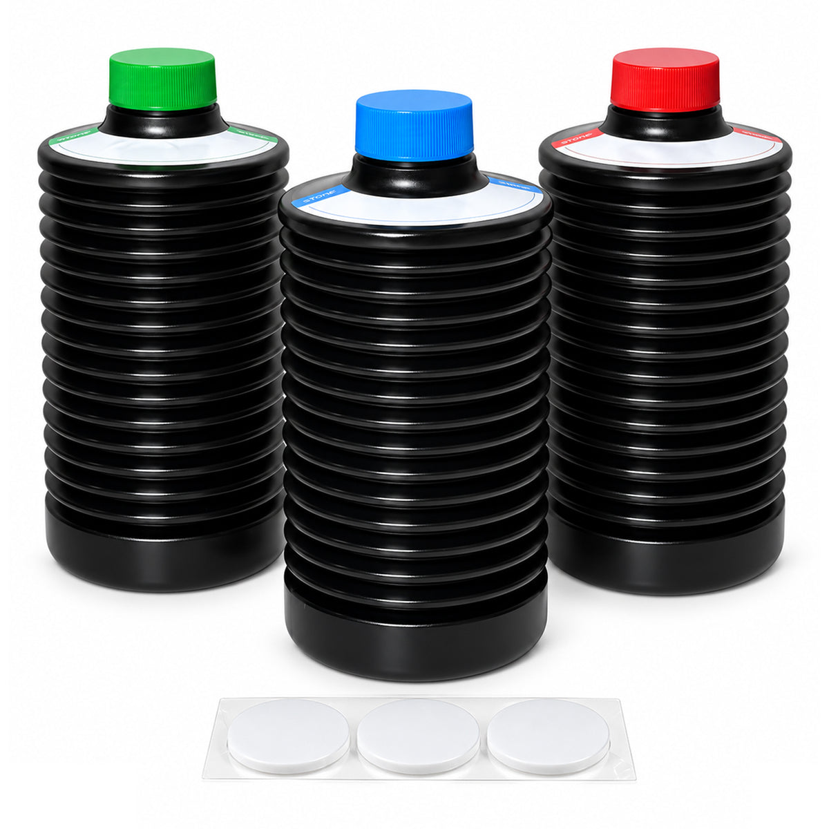 eTone Collapsible Storage Bottle 1 Litre HDPE for Darkroom Chemical Laboratory Chemical Reagent Bottle Photosensitive Material