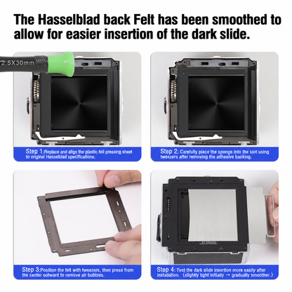3pcs Light Seal Trap Kit Foam Sponge Set For Hasselblad Film Back V System 500/200 500C 503CX A12 A16 A24 A32 C12 Magazine
