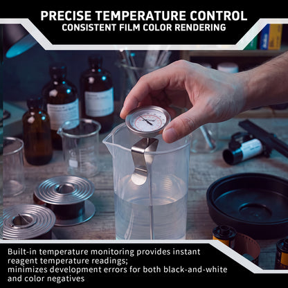Mini 35mm Film Developing LumiTank 135 Negative Processing Tank Kit With Thermometer