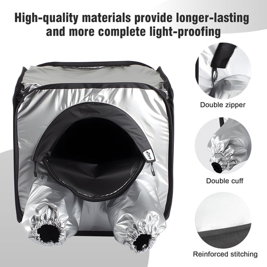 eTone Darkroom Large Format Film Changing Film Loading Tent Bag for 4x5 5x7 8x10 Camera Negative Developing