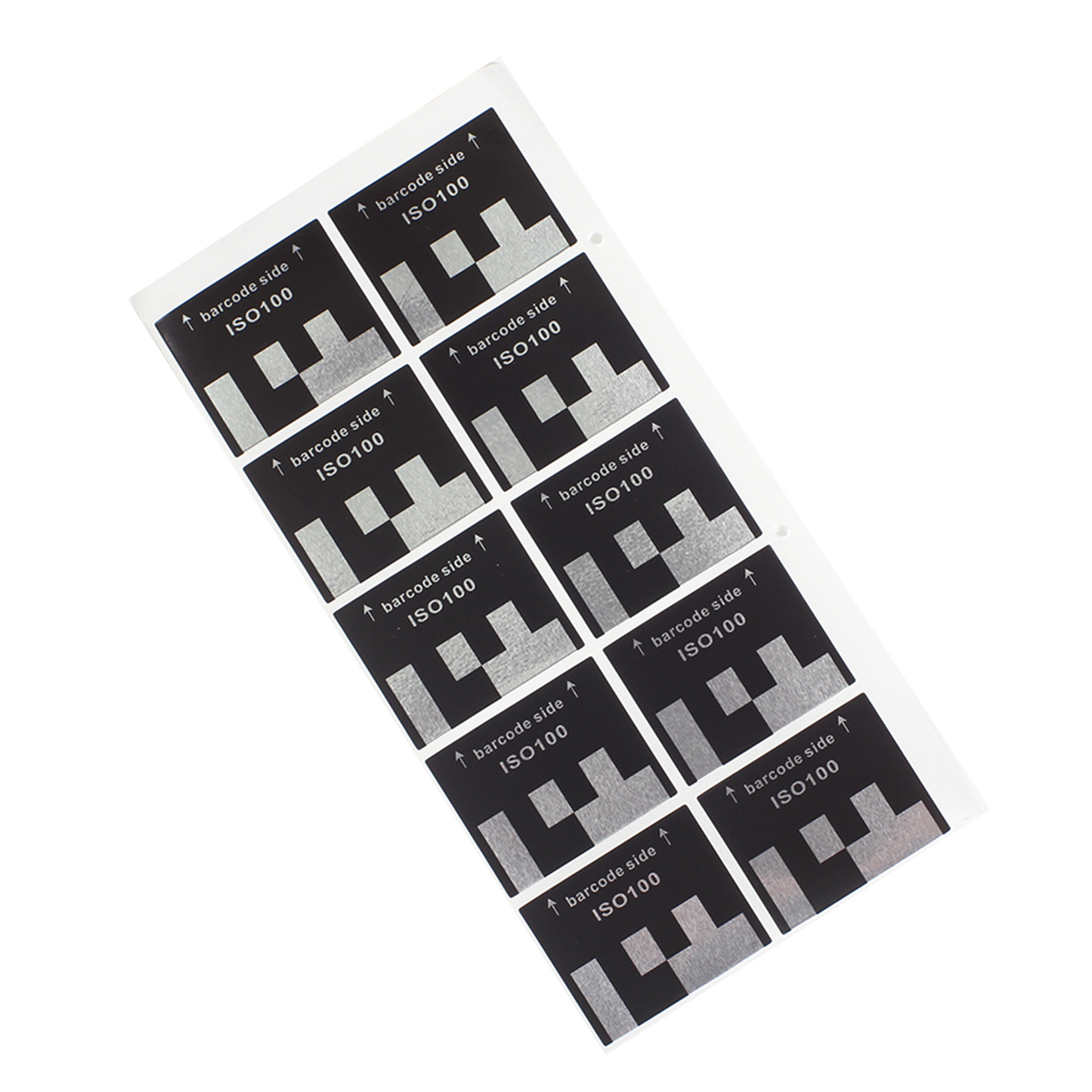 10 Seiten 135 35-mm-Handrollen-Massenschwenkfilm DX-Code DX-kodiert ISO100 50 250 400 500 Etikettenaufkleber Auto-ISO DIN ASA erkannt