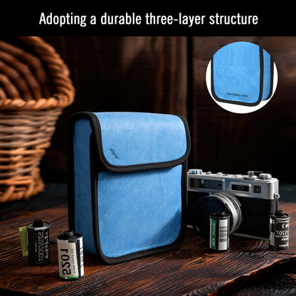 eTone Anti-X-ray Film Guard Lead Foil Protection Bag for 135 35mm 120 4x5 B/W Color Film(Blue or Green)