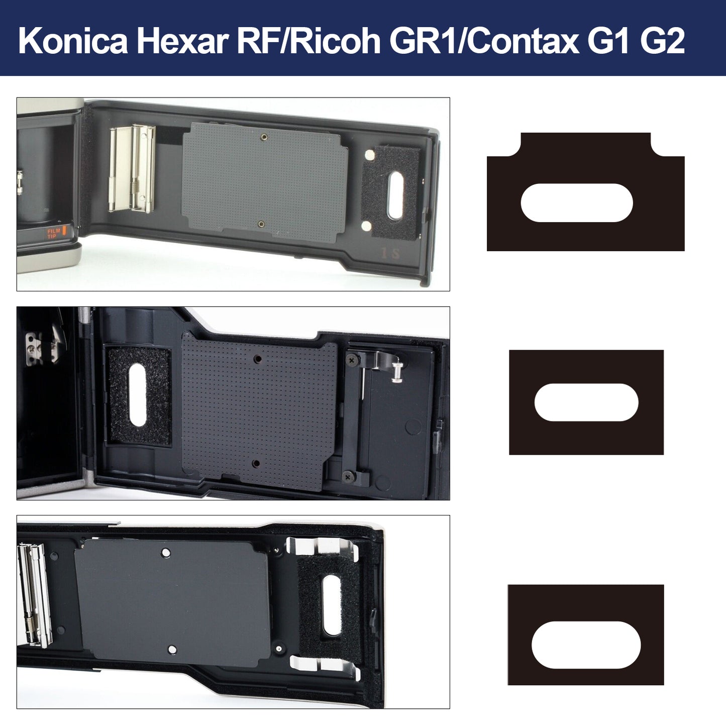 Pre-Cut Film Reminder Window Seal Foam Sponge Kits For Contax T2/T3/TVS/TVS II/TVS III For Minolta TC-1 For Nikon 35Ti/28Ti For Ricoh GR-1 For Hexar AF/RF