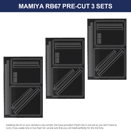 eTone Pre-cut Custom Light Seal Foam Sponge Kits For Mamiya RB67/RB67 Pro/RB67 Pro S Camera