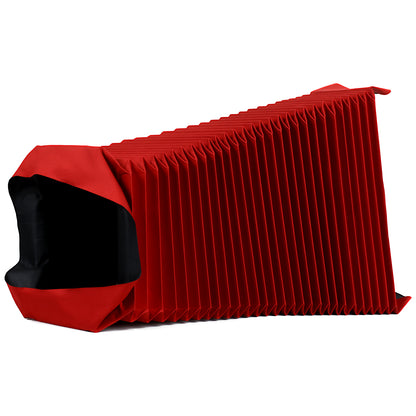 Soffietto professionale realizzato in rosso o nero per fotocamera di grande formato Gundlach Korona 8x10".