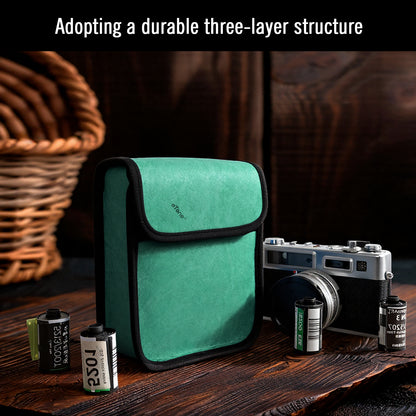 eTone Anti-X-ray Film Guard Lead Foil Protection Bag for 135 35mm 120 4x5 B/W Color Film(Blue or Green)