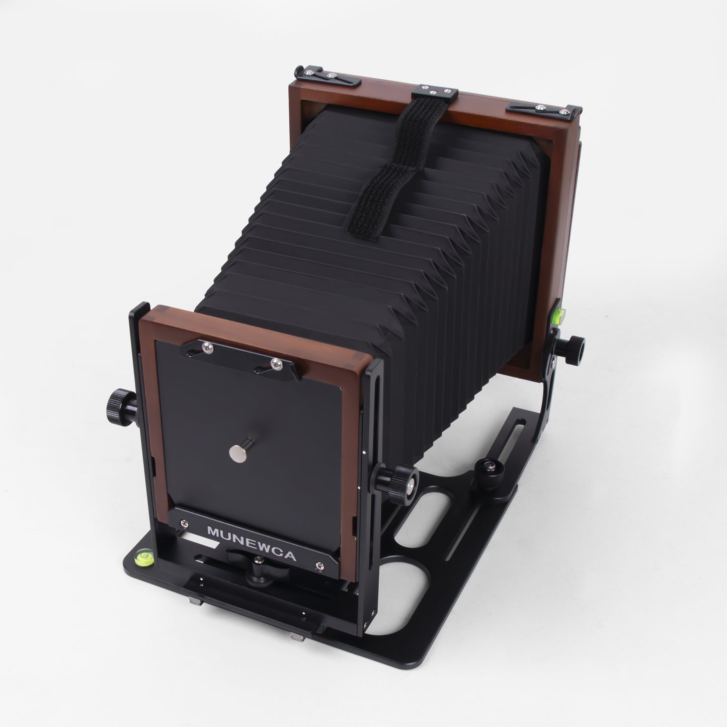 New Munewca 4X5'' Large Format Teak Wood Field Folding Film Camera With Ground Glass