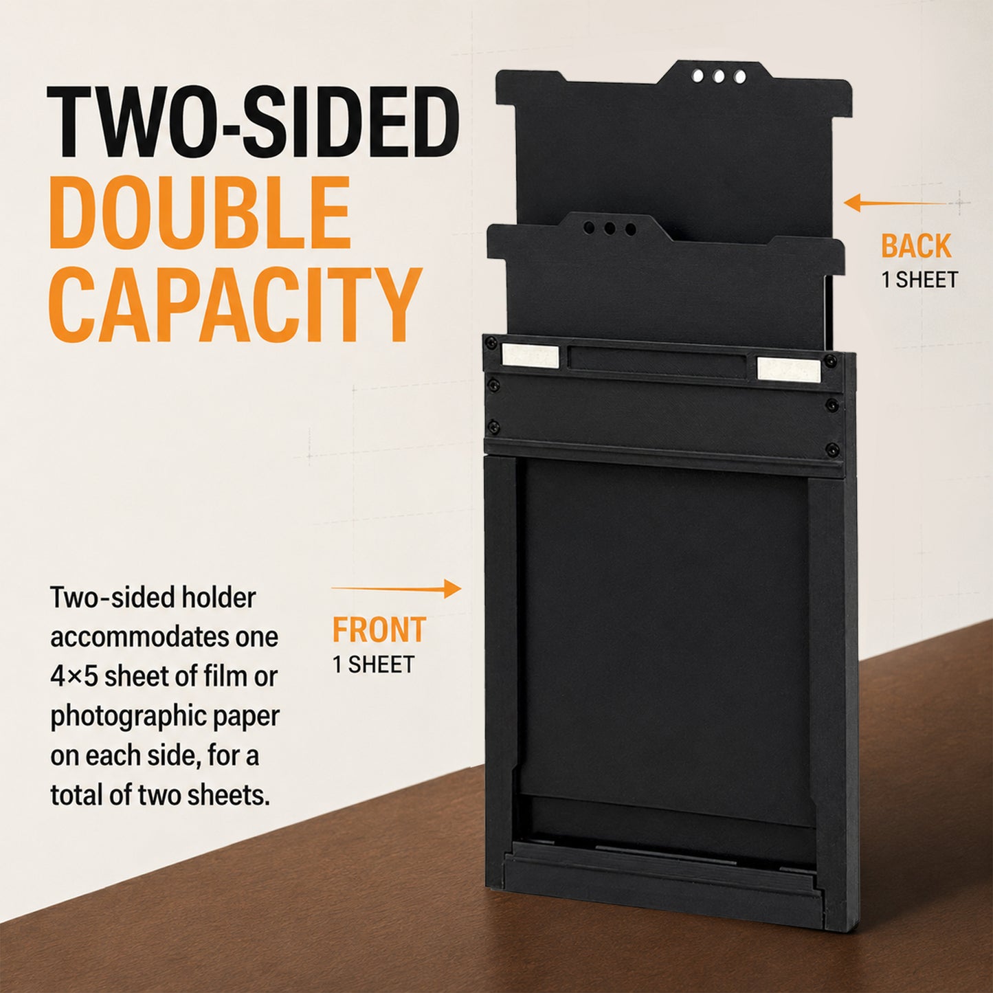 4x5 Cut Sheet Wet Dry Plate Film Holder For 4x5'' Linhof Deardorff Tachihara Horseman