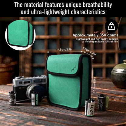 eTone Anti-X-ray Film Guard Lead Foil Protection Bag for 135 35mm 120 4x5 B/W Color Film(Blue or Green)